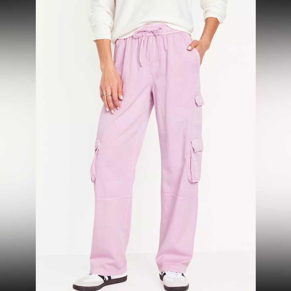 Old Navy Mid Rise Wide Leg Cargo Pants